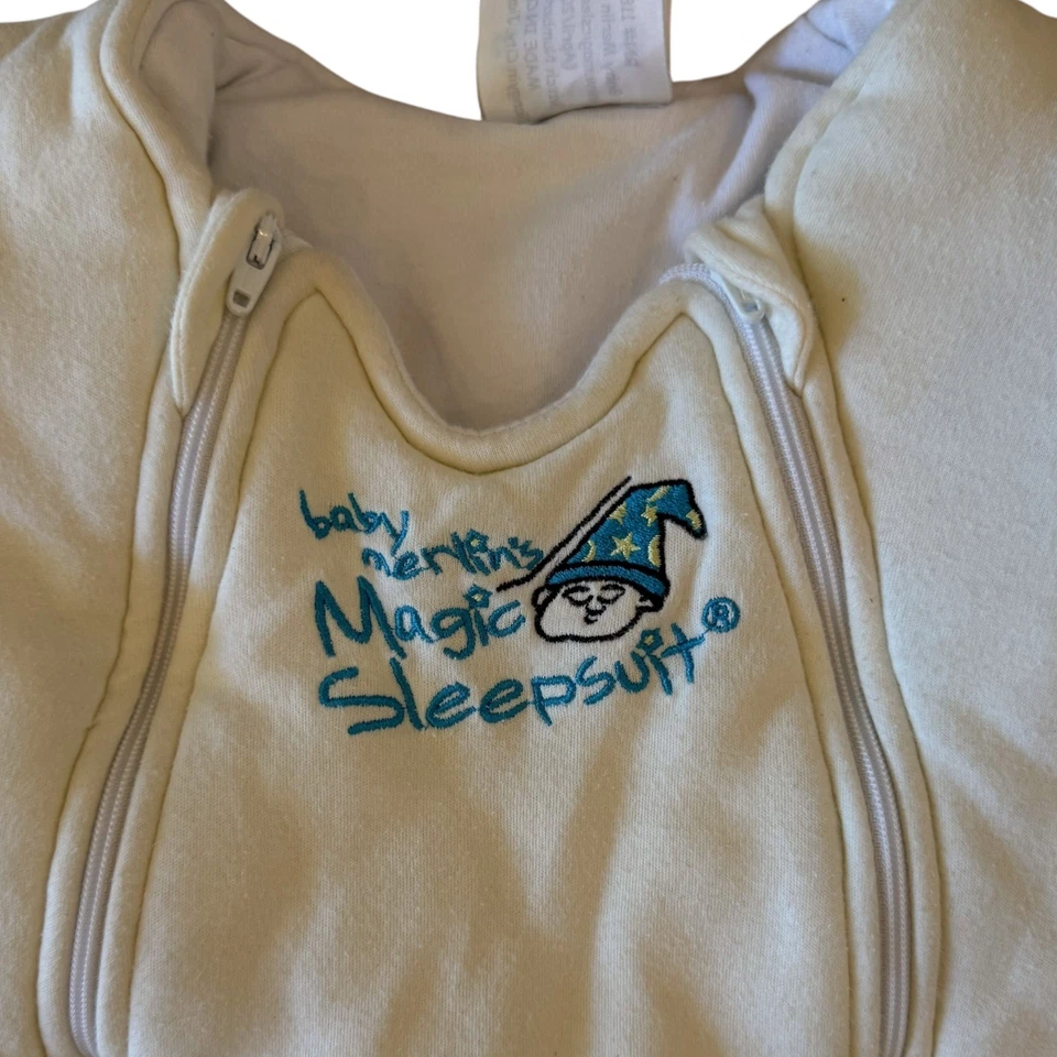 Bebé Merlín's Magic Pijama Amarillo Pequeño 3-6 Meses Saco de Dormir Traje de Envoltura Foto 2 de 4