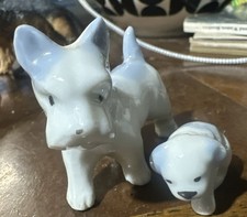 Vintage Scotty  puppy Dog Figurine Japan mini