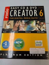 Roxio Easy CD & DVD Creator 6 Platinum Edition Digital Media Suite Windows