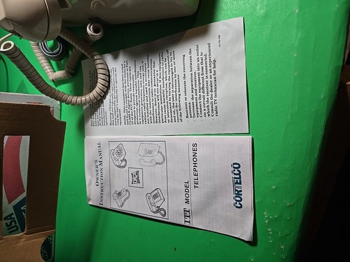 Cortelco Itt 250044-MBA-27M fabrycznie nowy w pudełku z instrukcją obsługi - Zdjęcie 4 z 4