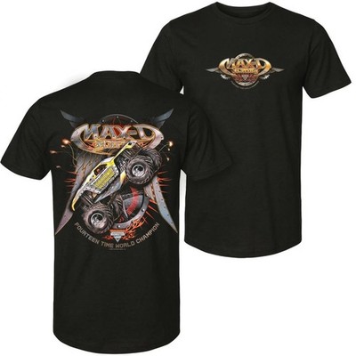 Max-D Monster Truck Racing T-Shirt World Champion Graphic Retro Racing Tee