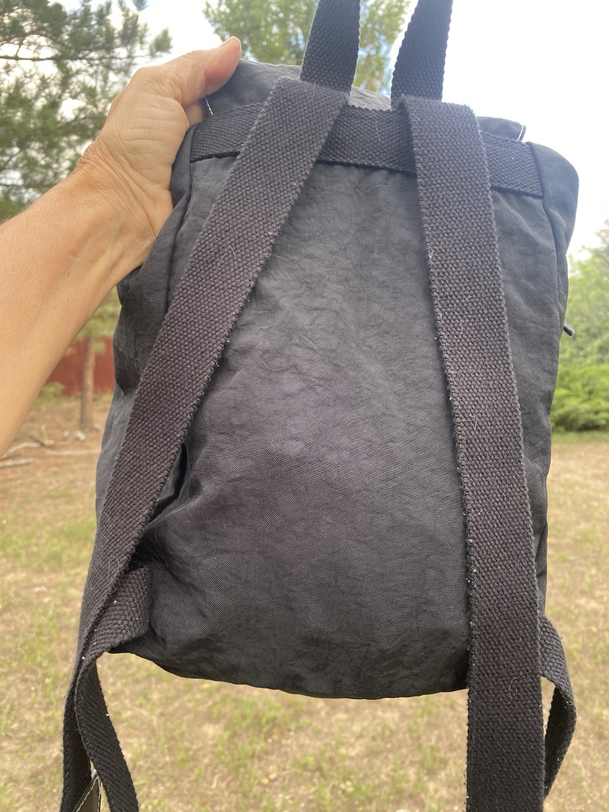 Kipling Keeper Black Crinkle Backpack Bookbag Dra… - image 11