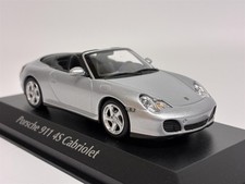 Porsche 911 4S Cabriolet 2003 Silver 1:43 Scale Maxichamps 940062831