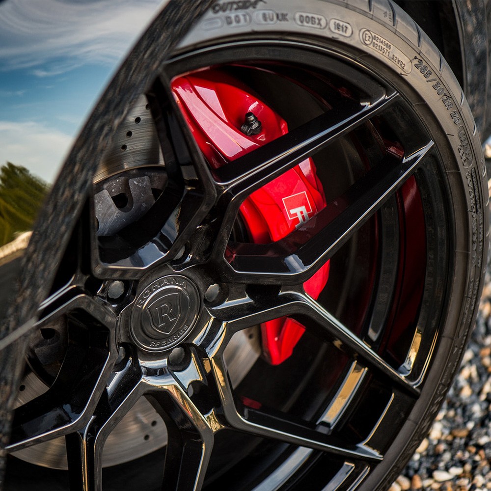 20" ROHANA RFX11 BLACK FORGED CONCAVE WHEELS RIMS FITS AUDI R8