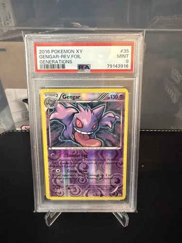 2016 Pokemon XY Generations #35 Gengar-Reverse Foil PSA 9 #3