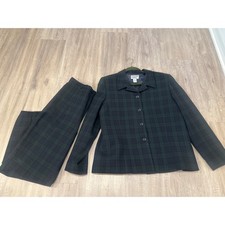 Vtg Pendleton Suit virgin wool size 16 Authentic Argyle Tartan made in USA