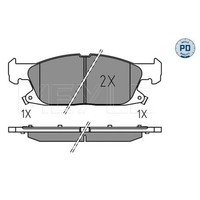 Meyle BremsbelÄGe Satz Vorderachse Passend FÜR Ford Galaxy S-MAX Ford USA Edge