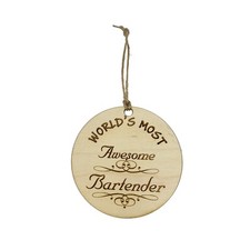 Worlds most Awesome Bartender - Ornament