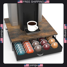 Vertuo Capsule Holder Drawer for Large  Small Pods, Space-Saving