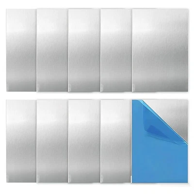 Plaque Aluminium: 10 Pièces 300x200x0.5mm Tole Aluminium Avec Film Protecteur - Photo 1/4