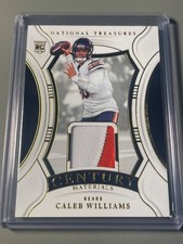 2024 Panini National Treasures Caleb Williams Century Materials Gold /49 #CM-CWS