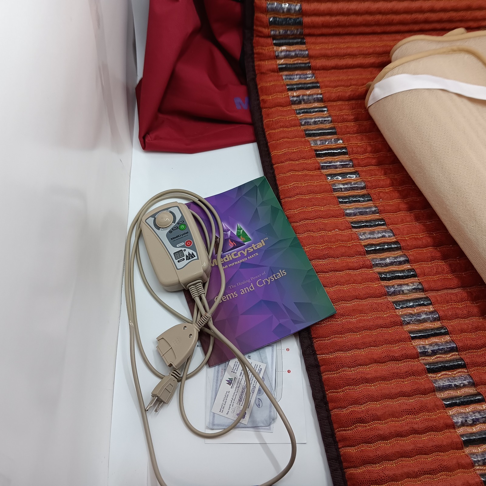 Amethyst MediCrystal® Far Infrared Mat - Midsize 60x150 cm 59”L x 24" in w/ mesh