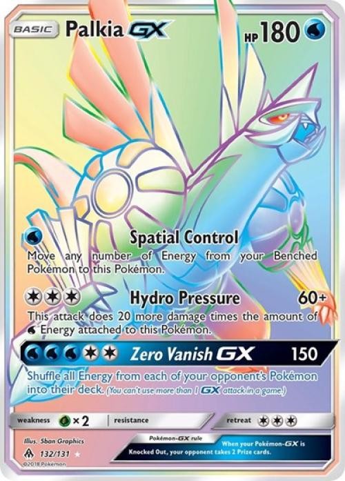 Palkia GX (Secret) - SFL 132 Pokemon - Light Play