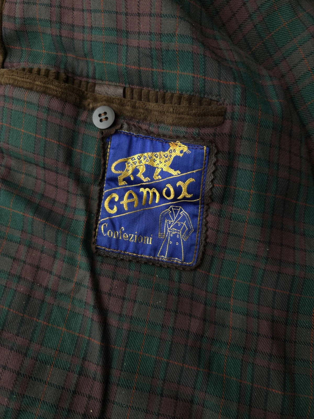 Vintage 1960s Camox Confezioni Brown Corduroy Barnstormer Work Jacket Men's L - product detail image 7