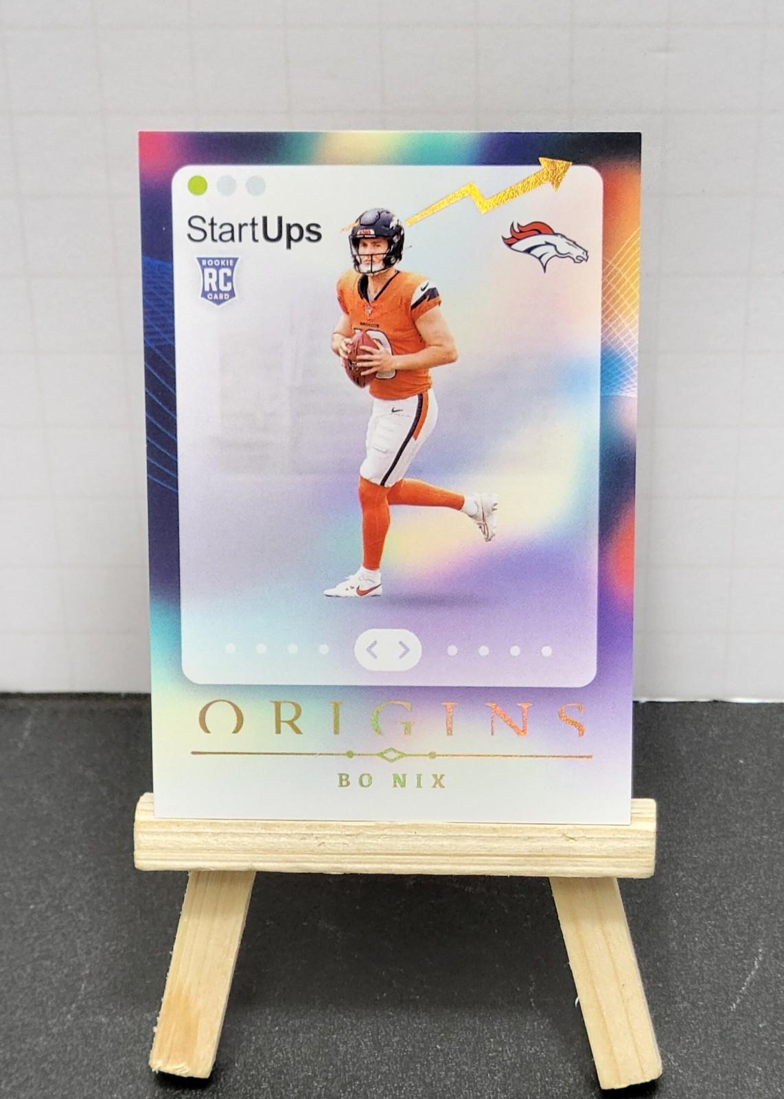 Bo Nix RC 2024 Panini Origins Football StartUps Insert #5