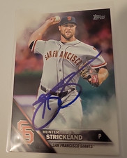 Hunter Strickland Signed 2016 Topps Series 1 Baseball Card SF Giants #196
