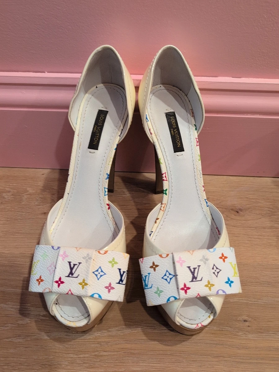Louis Vuitton ホワイト エンボス　ピンヒール Louis Vuitton White Heels for Women for sale - eBay