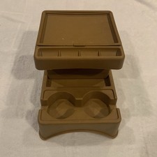 Vtg Rubber Queen 6243 Car Cupholder Console Organizer Coin Tray 80s 90s Vtg Rubber Queen 6243 Car Cupholder Console Organizer Coin Tray 80s 90s