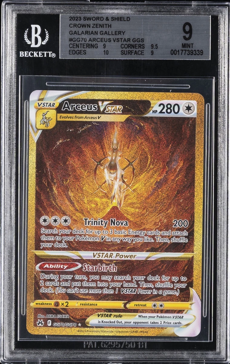 Pokémon TCG Beckett Grading Services (BGS) Secret Rare Individual
