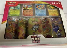 Pokemon TCG Scarlet & Violet 151 Mini Tins Costco Bundle, 5 Pack, New Sealed