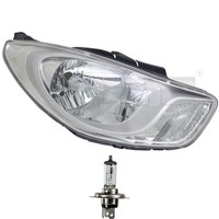 Scheinwerfer Links Chrom H4 FüR Hyundai I10 PA Inkl. Osram Lampen