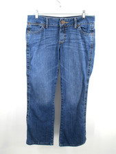 WRANGLER Straight Leg Jeans Women 9/10 Blue Denim Embroidered Pockets Cowgirl