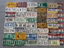 License Plate Lot x75 Vintage Craft - Good Motorcycle Passenger Boat