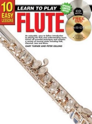 10 Easy Lessons - Learn To Play Flute by Gary Turner (English) Paperback Book