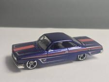 2003 Hot Wheels Muscle Mania '62 Chevy Blue Car 1/64 Toy Vehicle