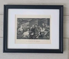 The Concert Leandro Bassano Engraved  By J.B. Wicar 1800s