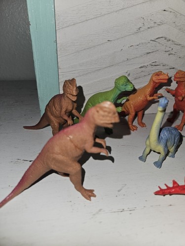 Dinosauro Personaggi Plastica Dinosauro Giocattoli Gioco Set di 12 - Foto 4 di 6
