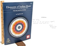 Elements of Indian Music The Melakarta System SIGNED! by Radhika Iyer 2018 PB