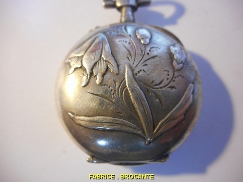 MONTRE A GOUSSET FEMME EN ARGENT N° 36 - Imagen 6 de 12