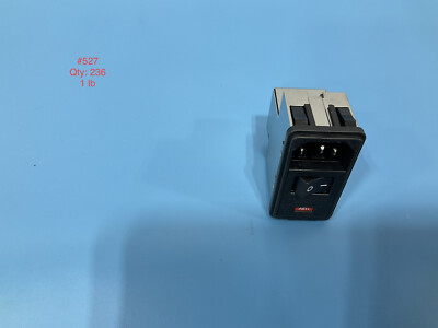 TE Corcom psosxds3b 115v /250V Power Entry MoD. Switch w/ EMI Filter PS0SXDS3B