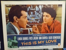 Lobby Card 1954 THIS IS MY LOVE Faith Domergue Rick Jason Linda Darnell noir