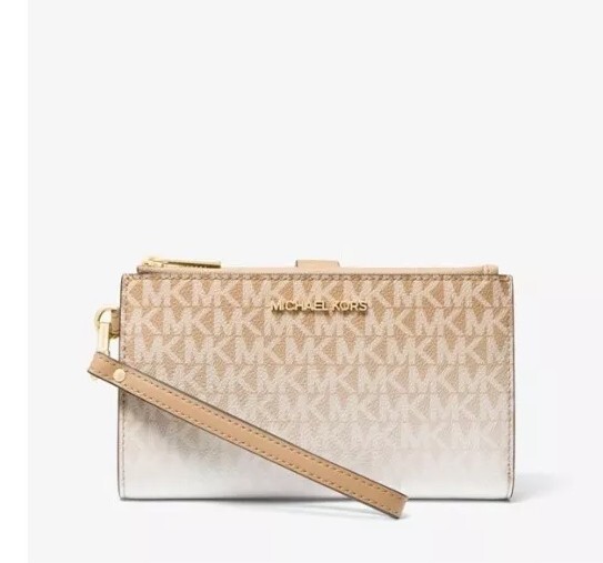 長財布 MICHAEL KORS Jet Set Travel Large Embellished Logo Wristlet Jet Set Travel Large Embellished Signature Logo Wristlet