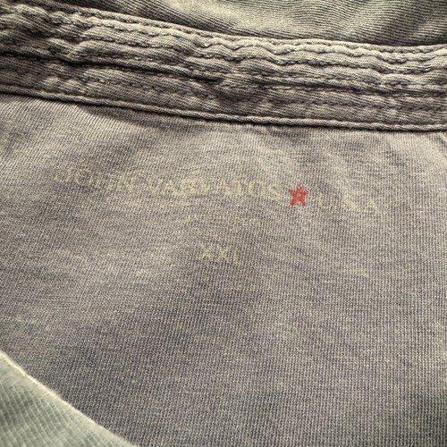 Camisa Polo John Varvatos Para Hombres 2XL Azul Letrero de Paz Bordado Logo Cuello Preppy - Imagen 5 de 9