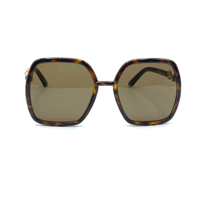 SALE! NEW Gucci GG0890S 002 Women Dark Havana Brown Metal Sunglasses Gucci | Accessories | Sale New Guccigg890s 002 Havana Brown  main image 4