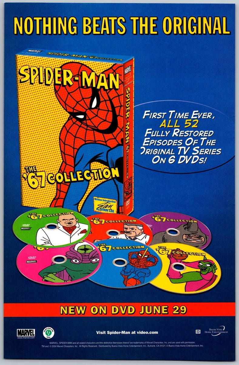 Spider-Man 67 Collection Print Ad DVD Poster Art PROMO Original