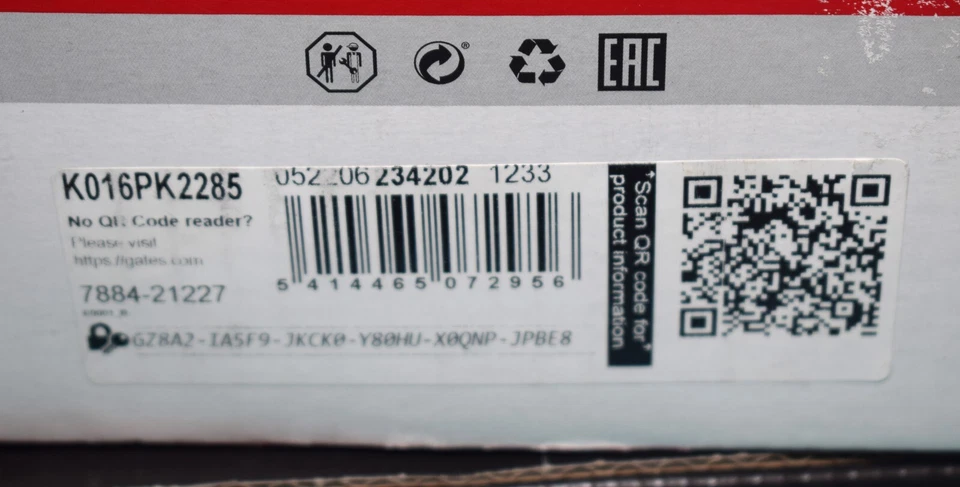 kit courroie d'accessoires GATES K016PK2285 pour MERCEDES-BENZ VITO / VIANO neuf - Photo 2/2