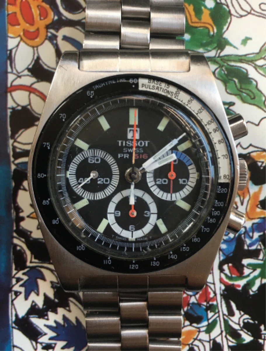 Tissot Pr 516 Chrono tricompax Ref. 40528 2x year 1970 ca vintage