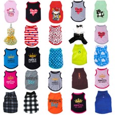 Cute Pet Clothes Cat Small Dog T-Shirts for Puppy Chihuahua Vest Clothing Summer