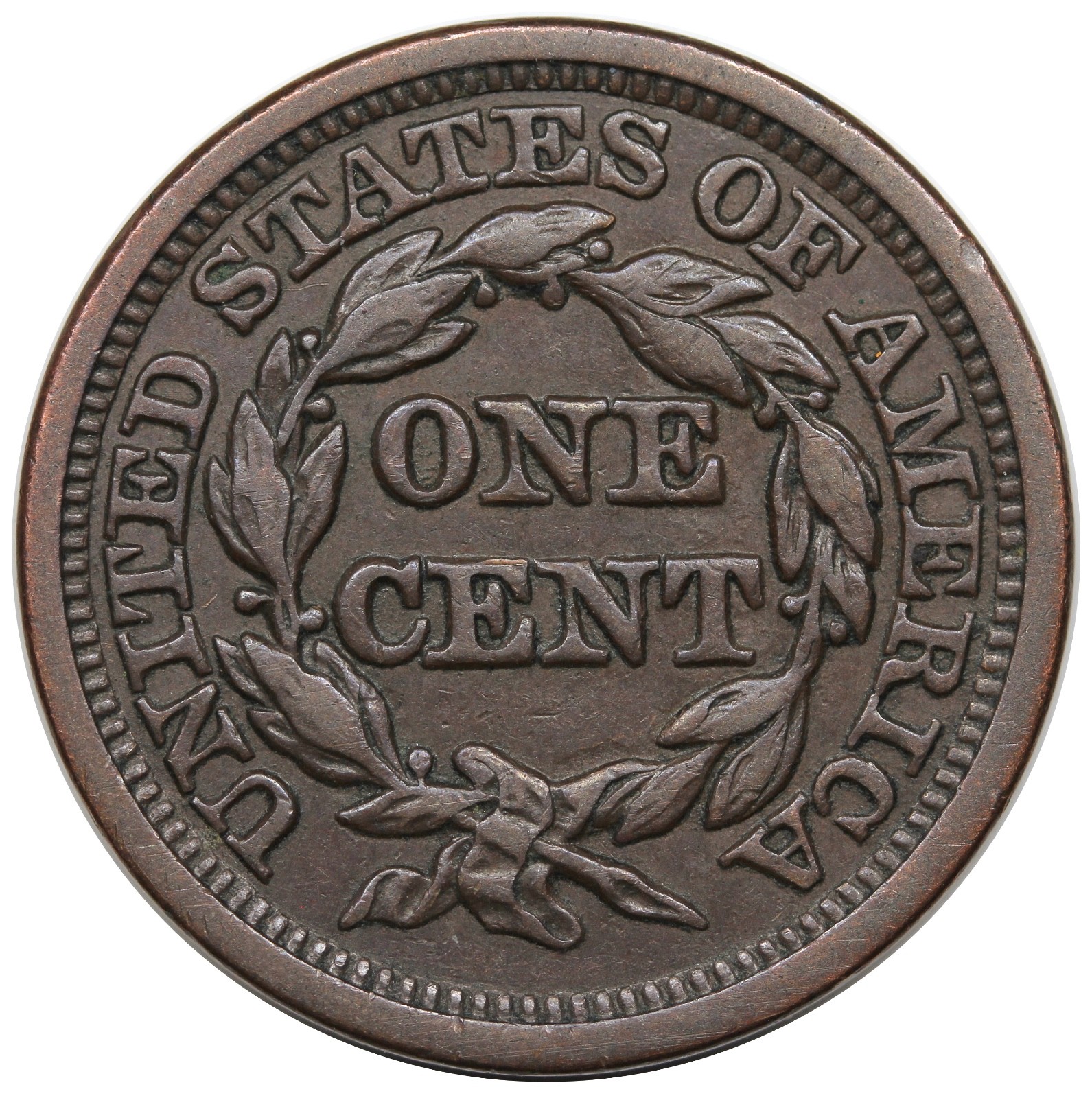 1848-Braided-Hair-Large-Cent-For-Grading