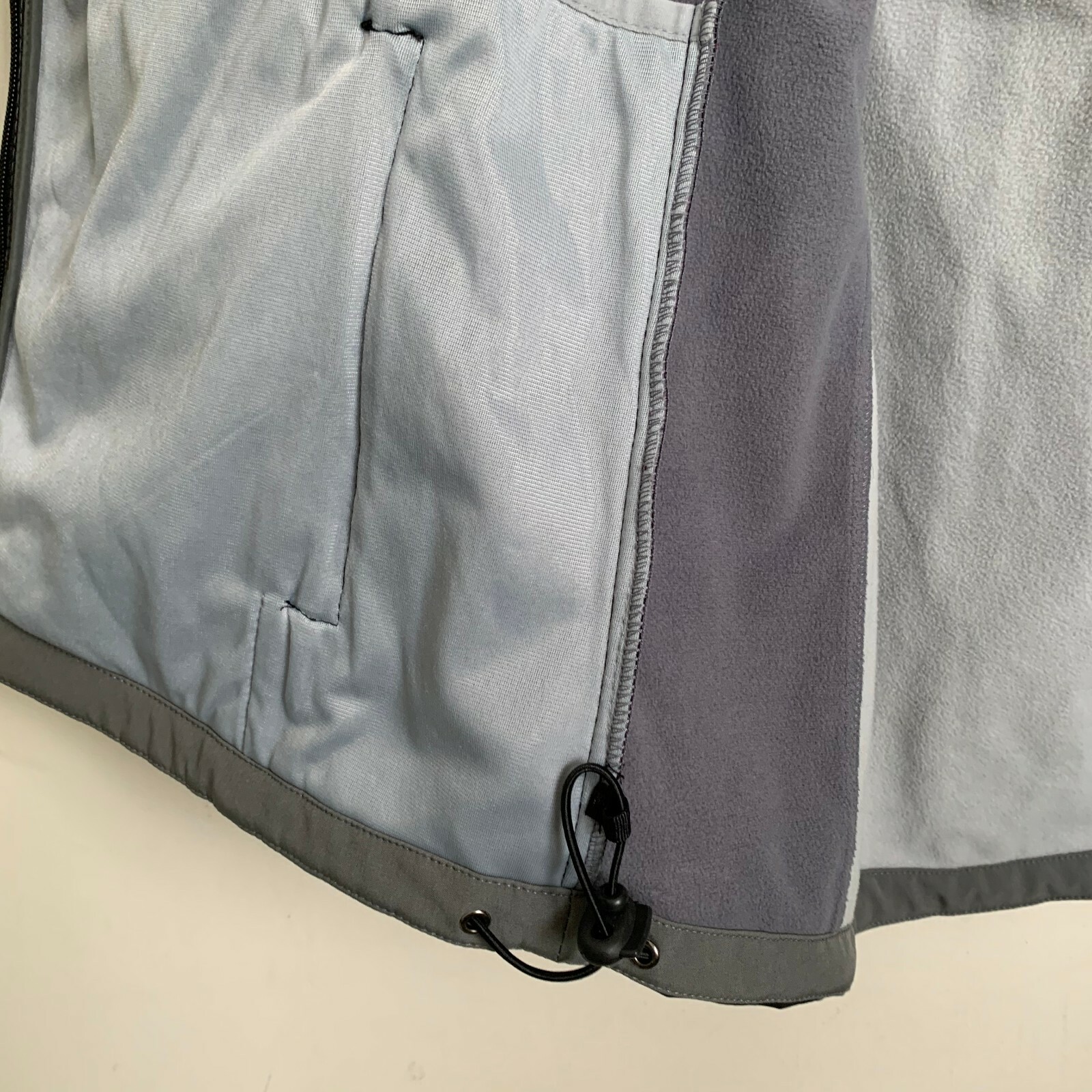 Clique Softshell Jacket Gray Black Stand Collar Z… - image 8