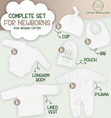 Smart Baby Bio Newborn 100% Organic Cotton Set