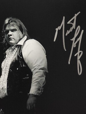 Meat Loaf SIGNED 8X10 B&W Promotional Photo AUTOGRAPH