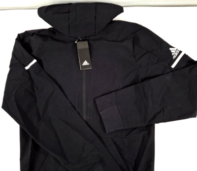 Adidas Squad Woven Men's Full Zip Hoodie Jackets-Black Various