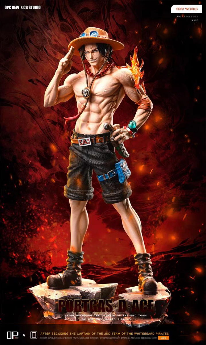 ACEes グッズ Portgas D Ace OP-Crew Cousin Brother STUDIO One Piece Resin 30cm