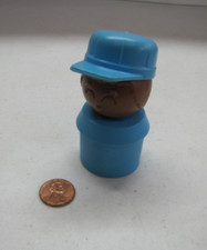 Tuppertoys Tupperware Vintage African American Man Train Conductor