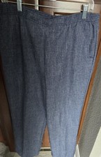 EUC - ALFRED DUNNER Size 14 Grayish-blue with White Pants - Elastic Waist